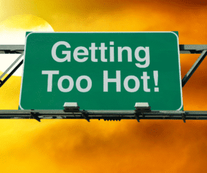 getting too hot image